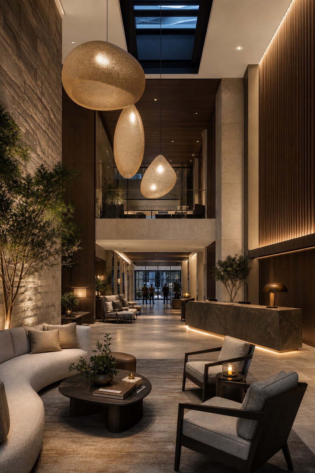 Contemporary hospitality interior representing coordinated project supply